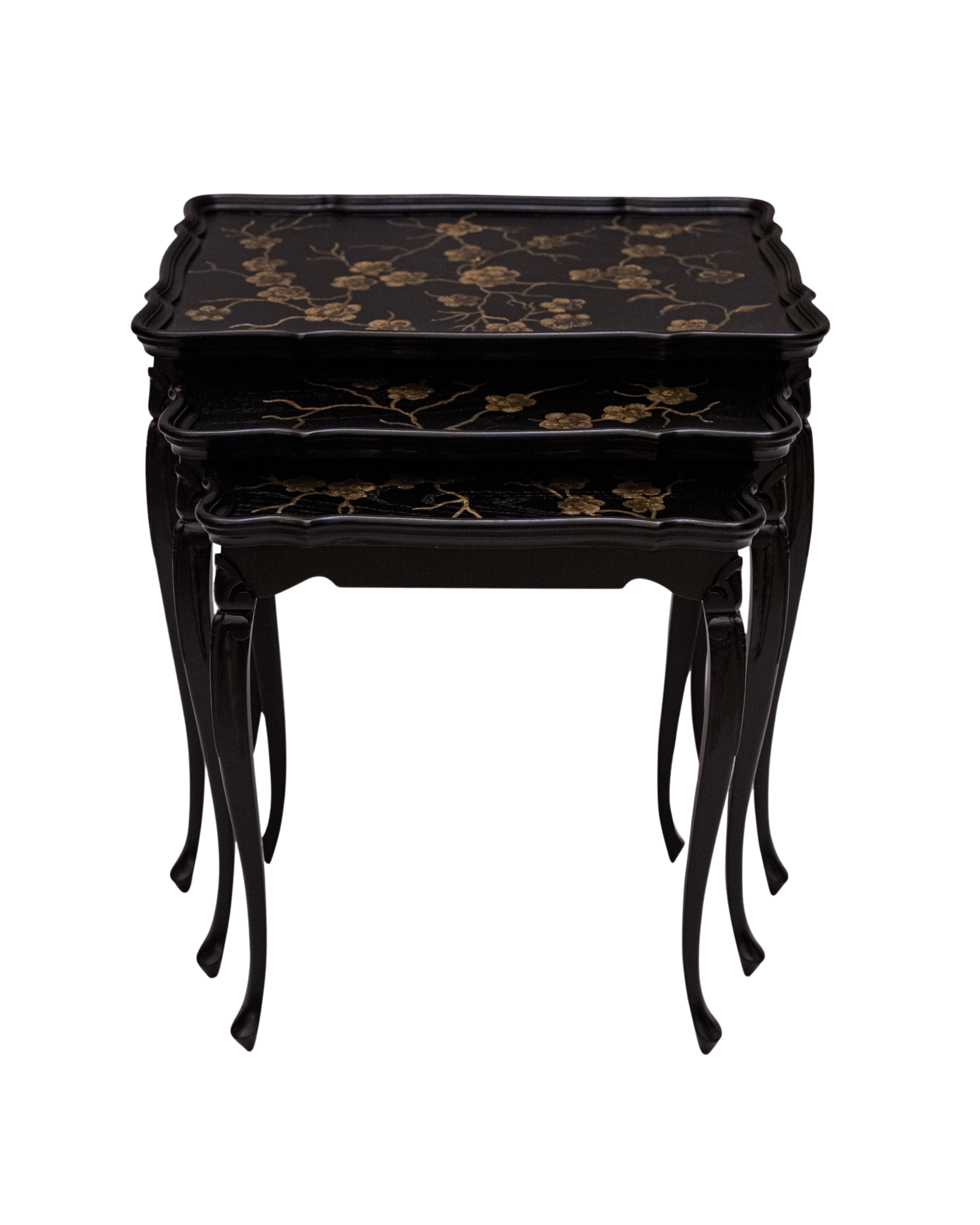 Chinoiserie Black Lacquer Net Set
