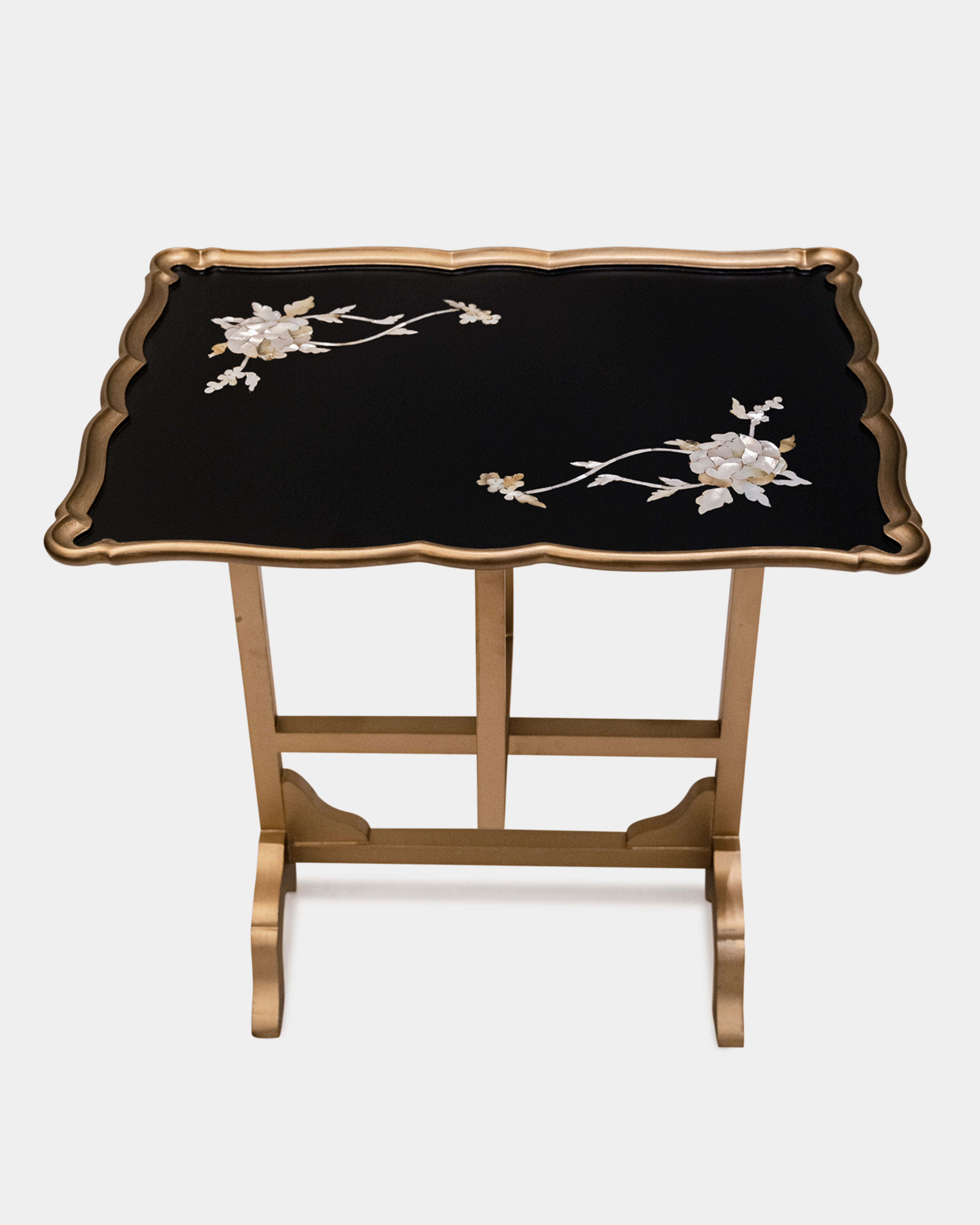 Luxe Blossom Charm Folding Table
