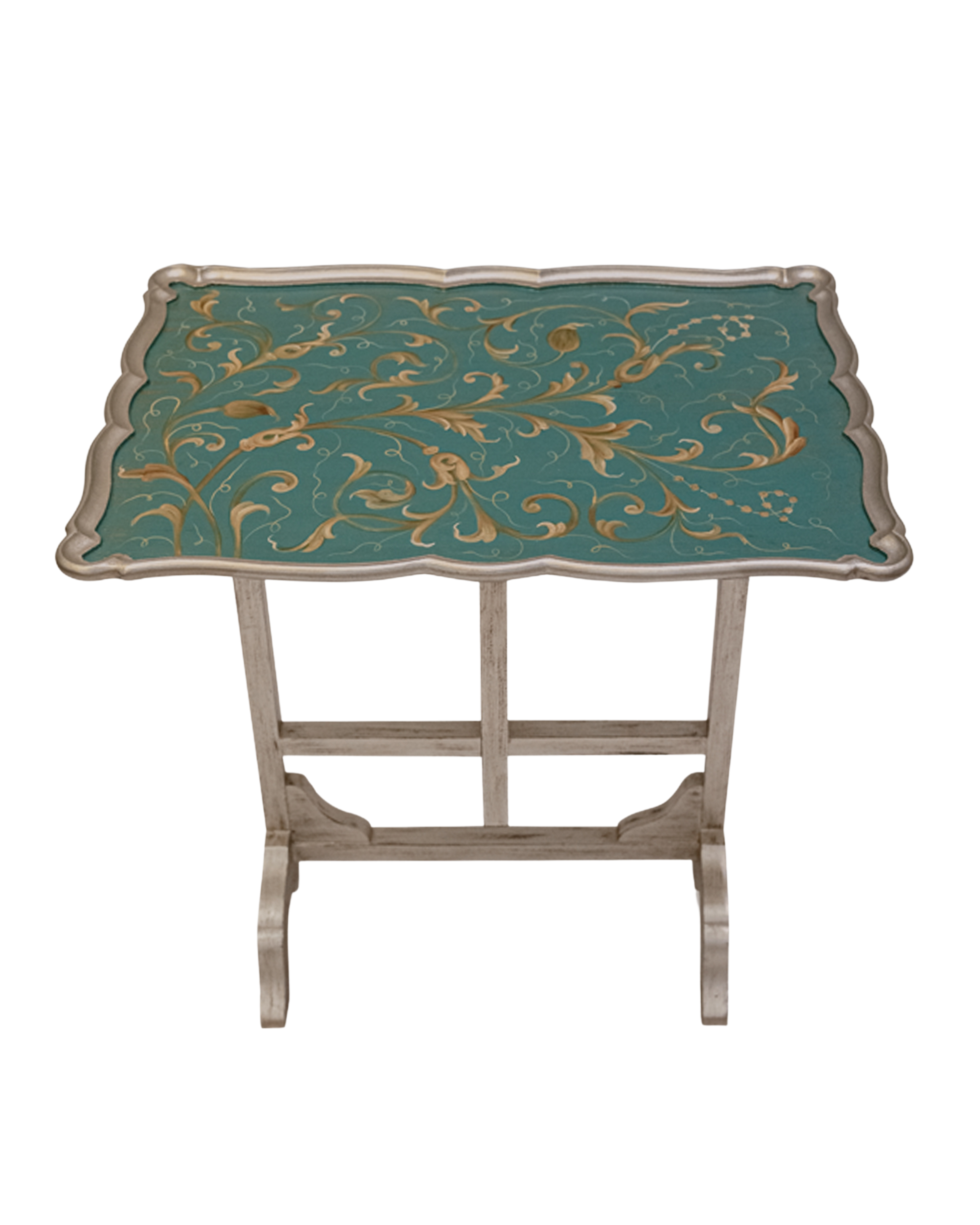 Teal Crush Folding Table