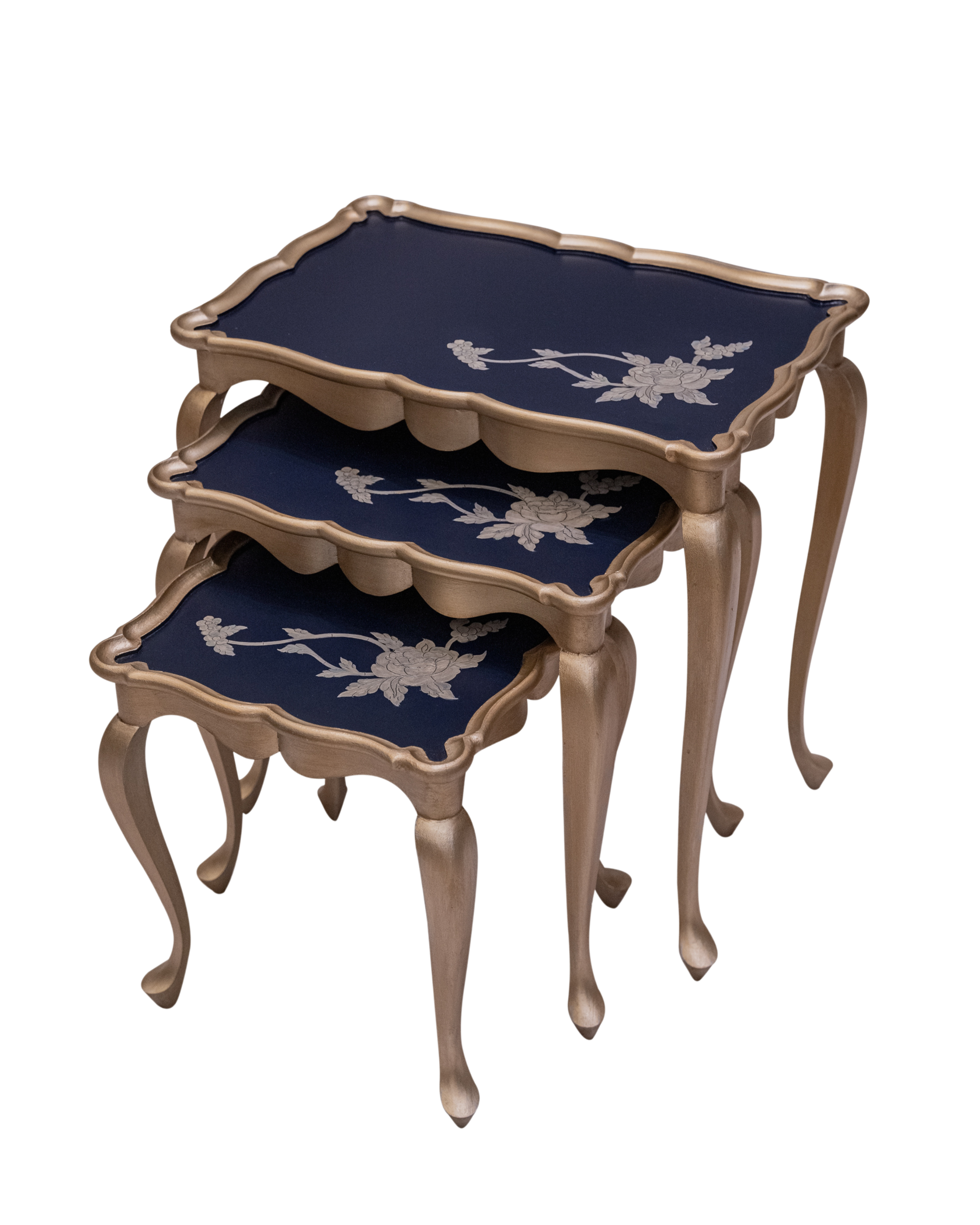 Royal Bloom Nesting Table