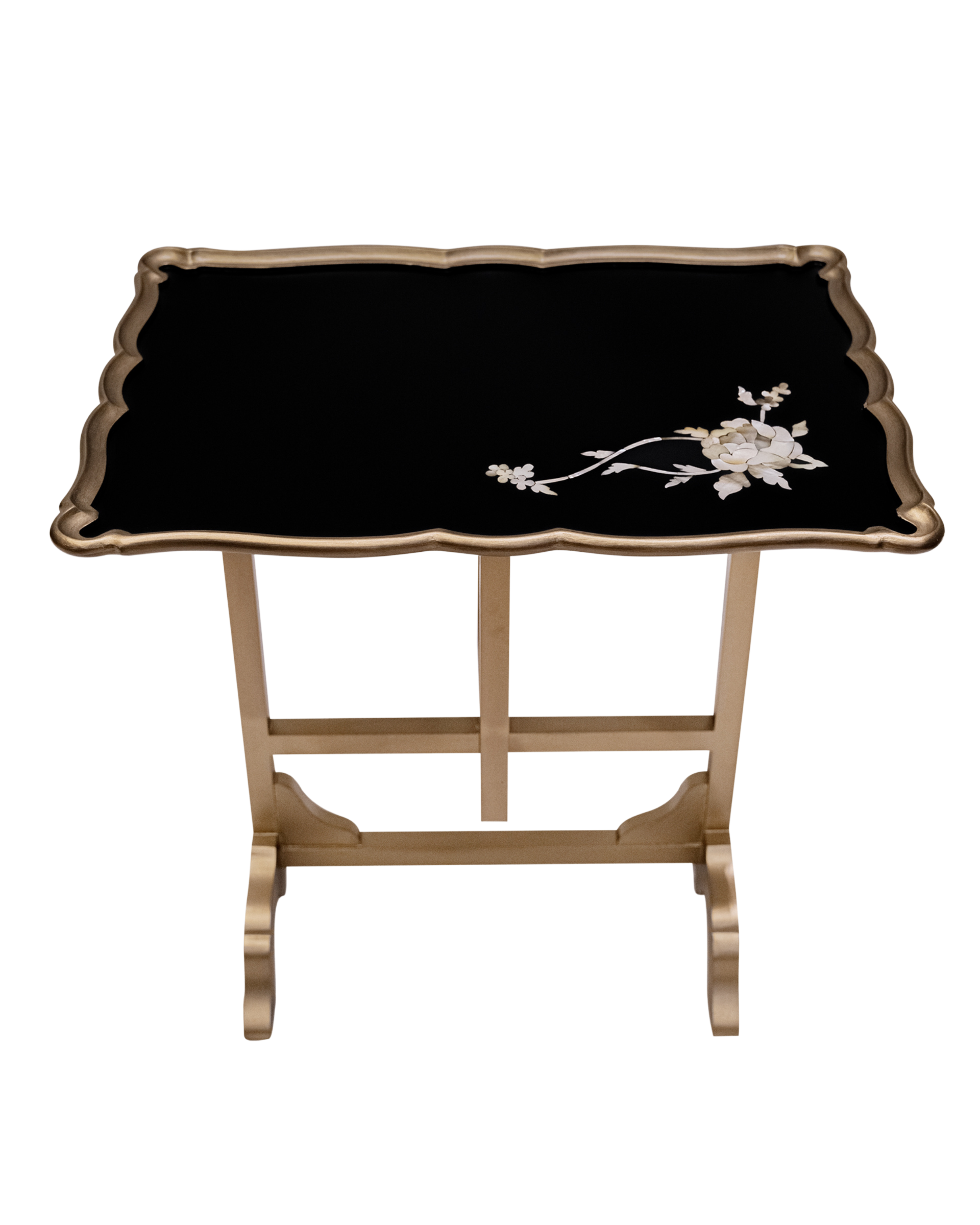 Luxe Petal Charm Folding Table