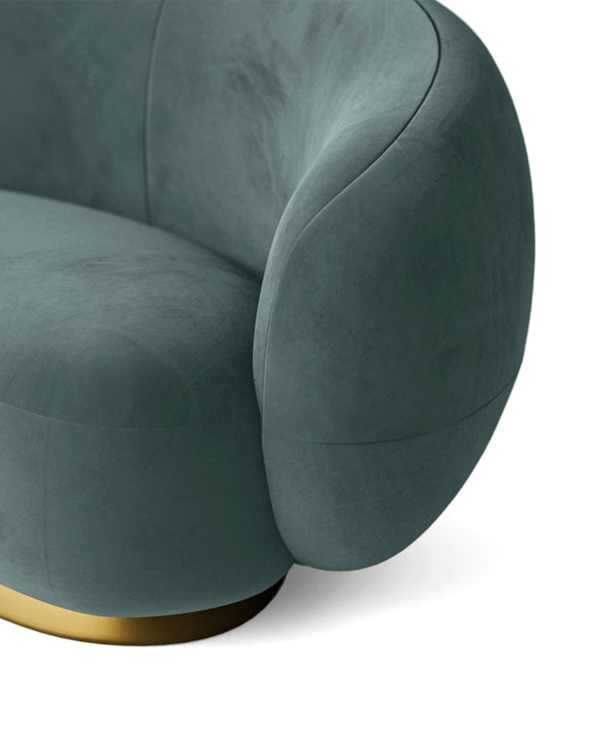 4 Seater Sofa Teal Velvet