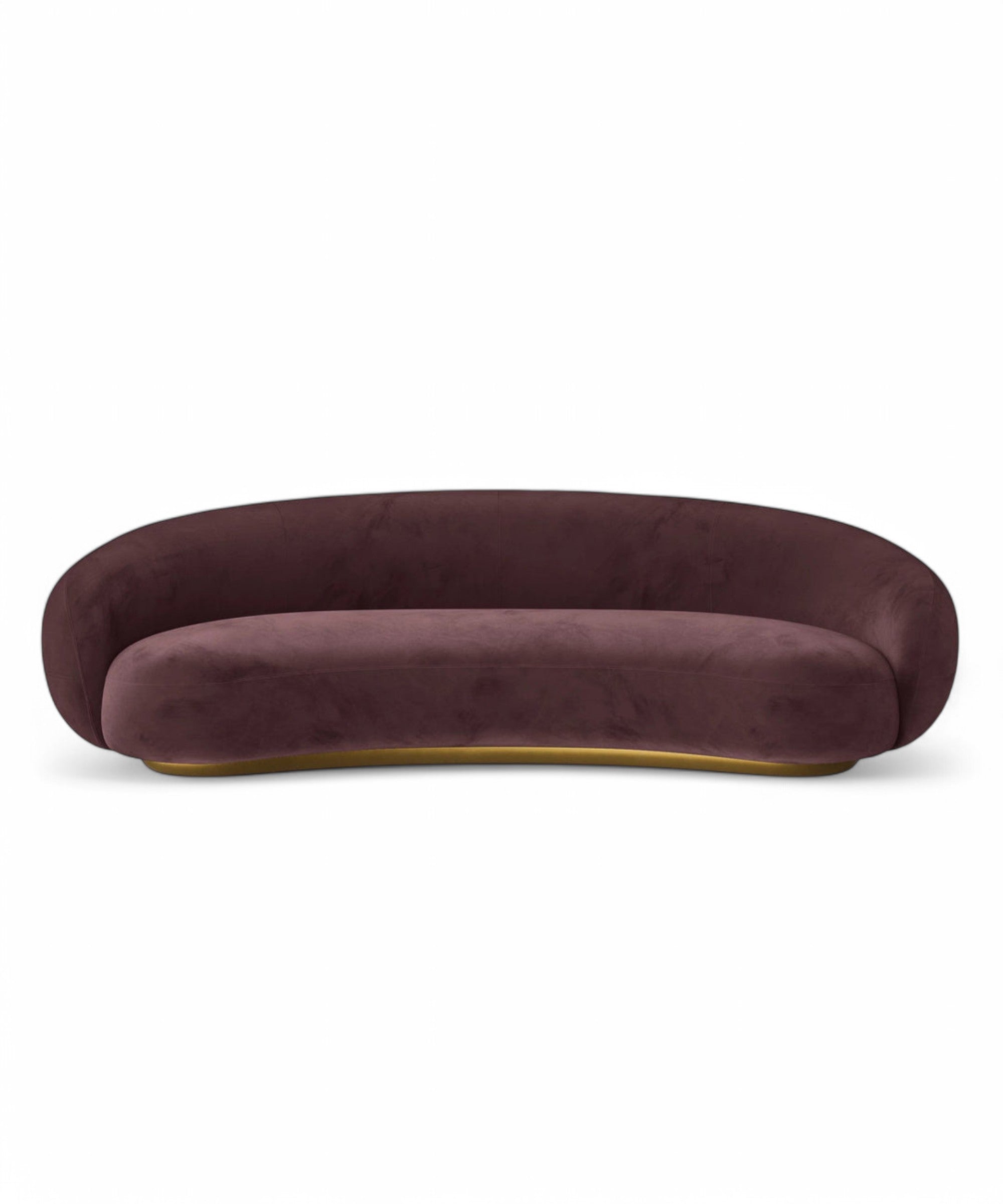 Grape Velvet 4 Seater Sofa