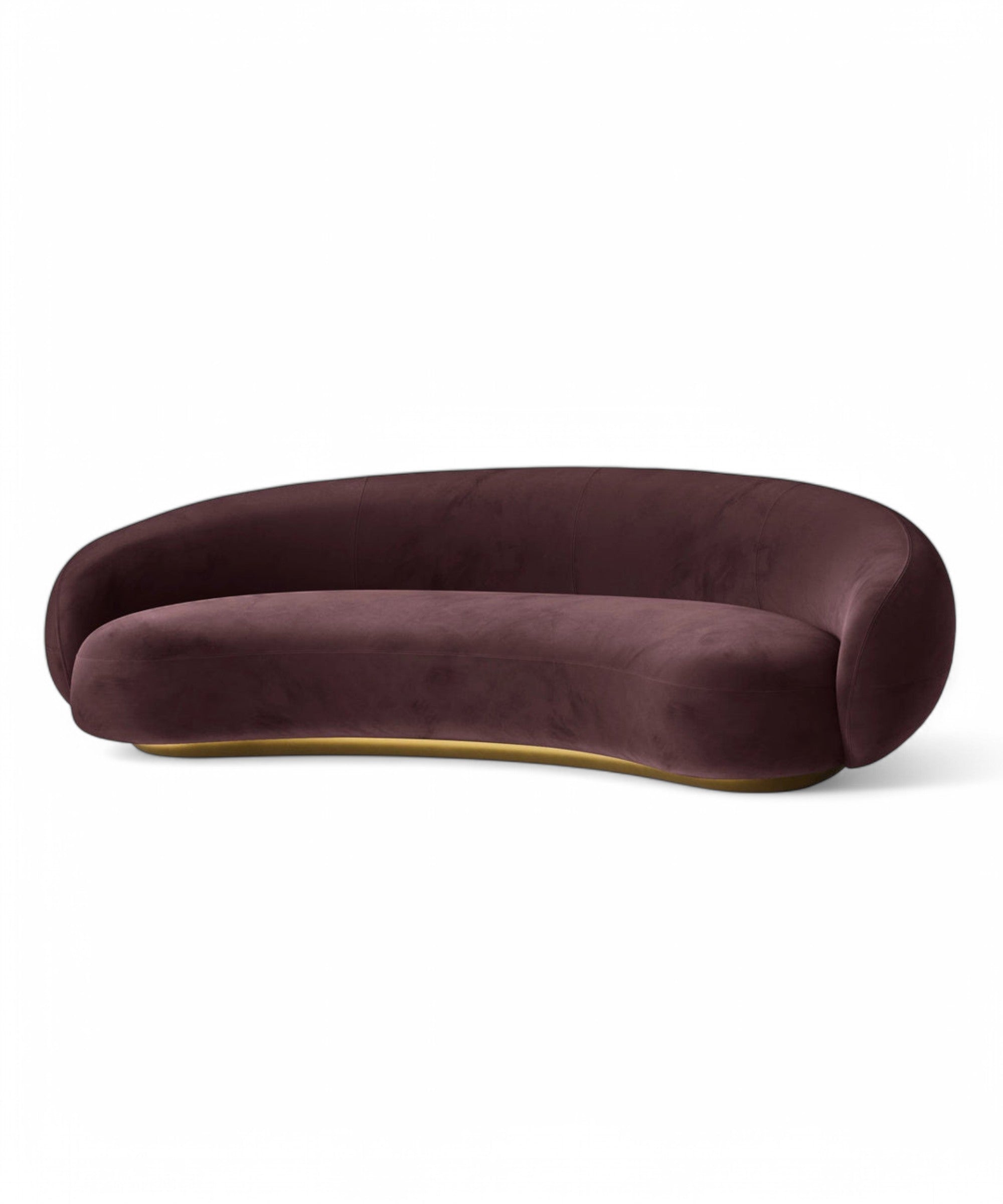 Grape Velvet 4 Seater Sofa