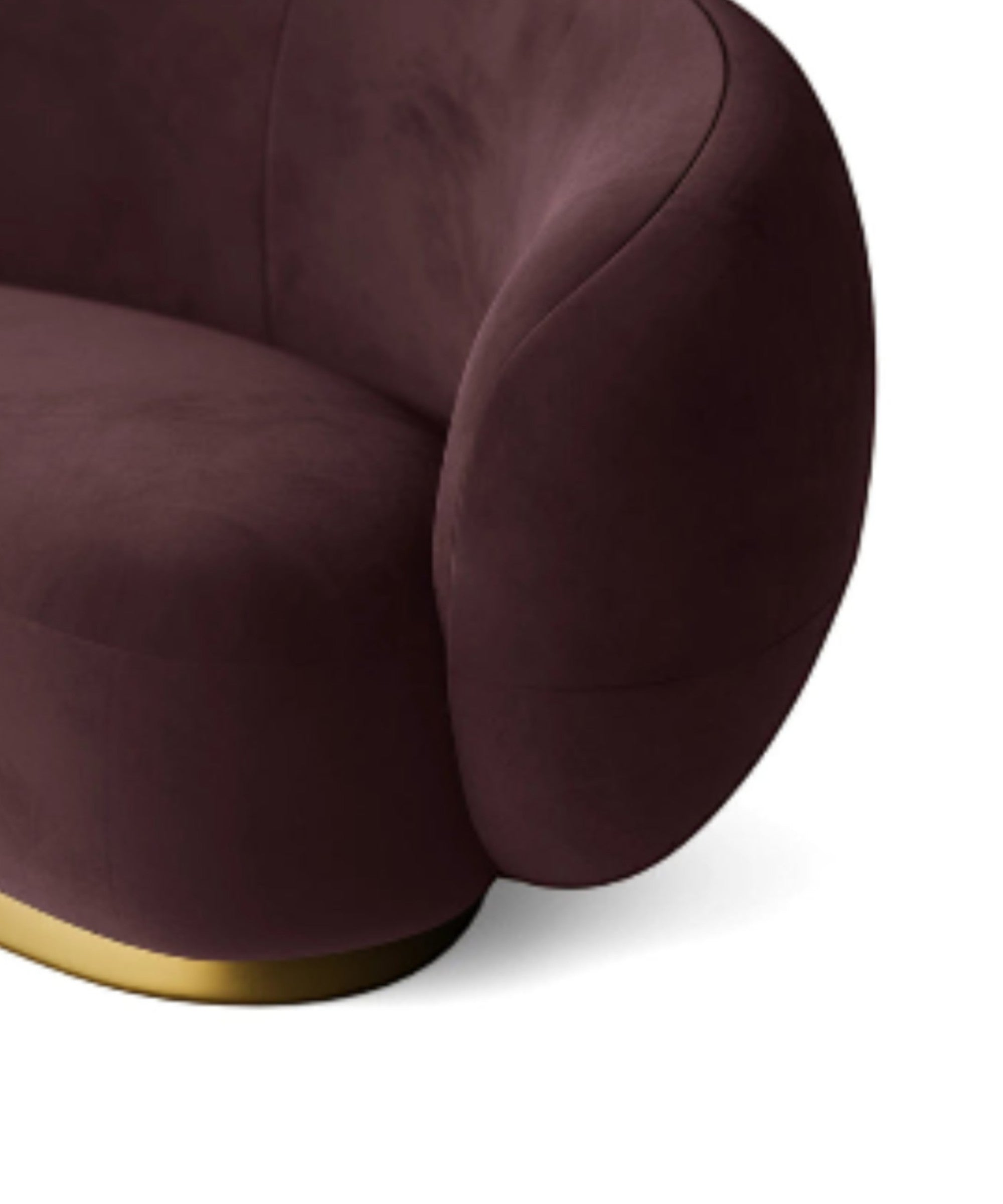 Grape Velvet 4 Seater Sofa